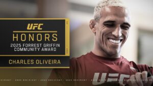 Charles Oliveira Receives 2025 Forrest Griffin Community Award
