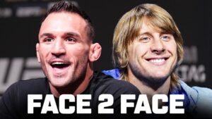 Michael Chandler and Paddy Pimblett Finally Meet 😳 | UFC 314 Interview