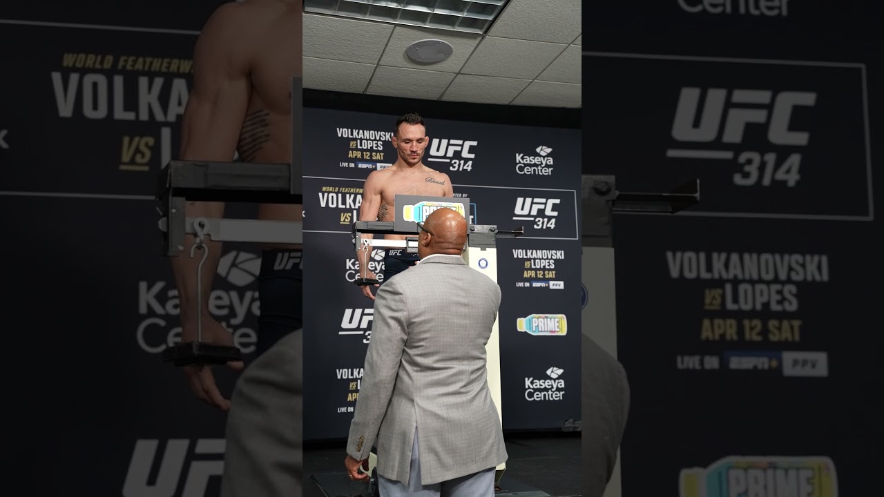 Michael Chandler is looking shredded! 😳 #ufc314
