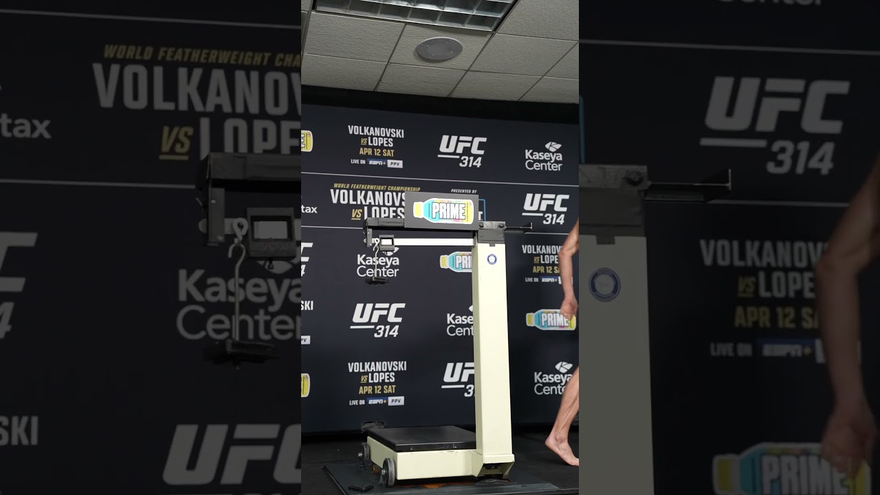 Paddy The Baddy weighs in at 156! 👀 #ufc314