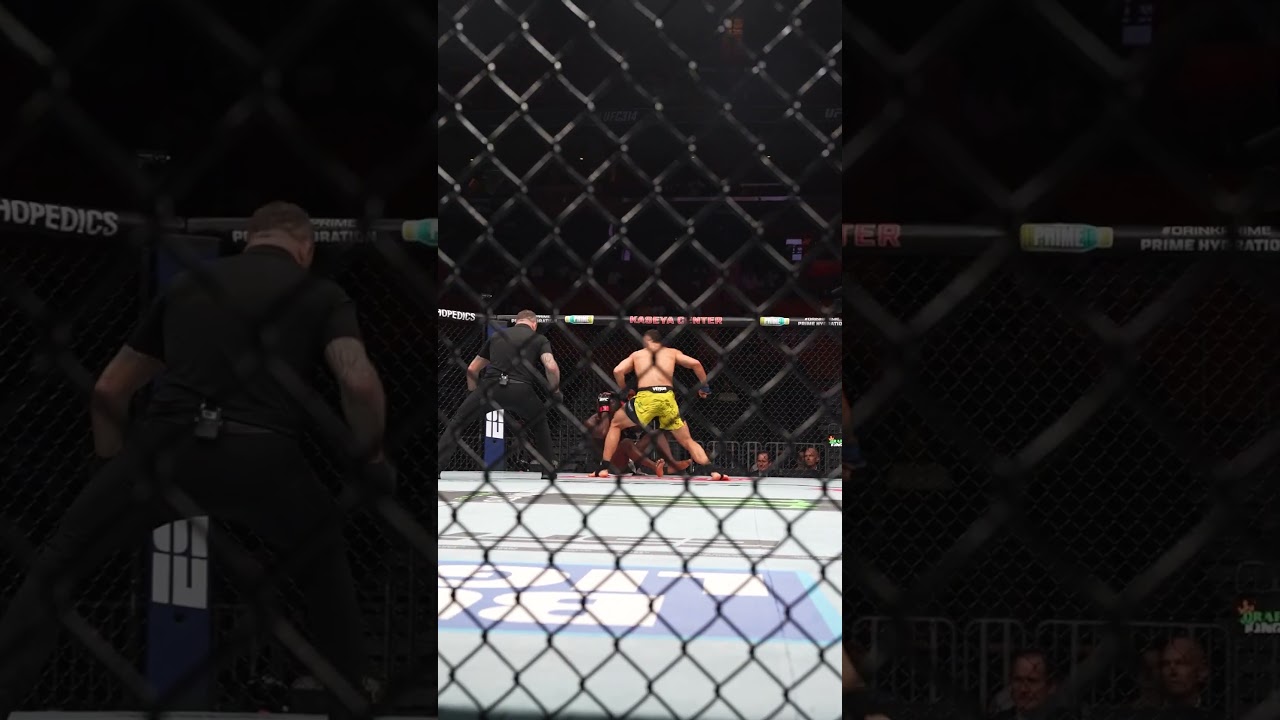 what a headkick from Marco Tulio 🤯 #ufc314