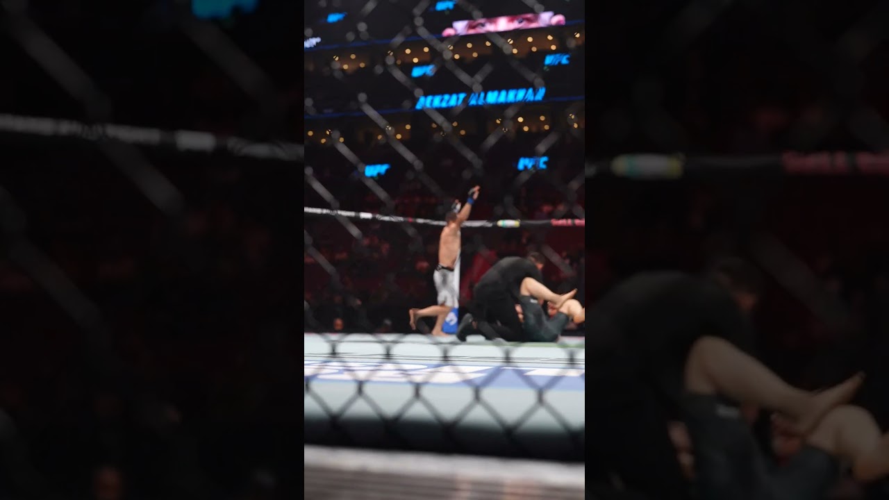 Almakhan gets the KNOCKOUT 🤯 #ufc315