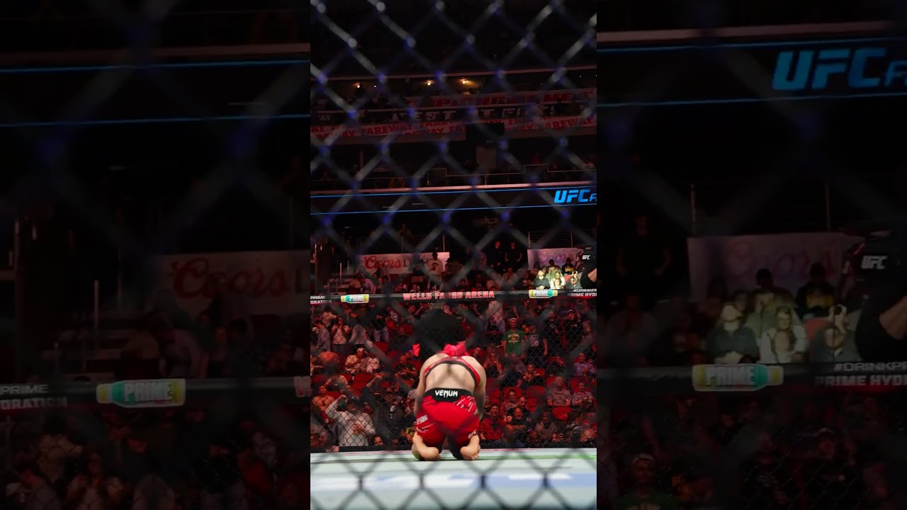 Gillian Robertson with the TKO 🚨 #ufcdesmoines