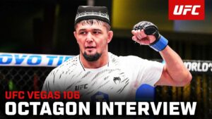 Nursulton Ruziboev Octagon Interview | UFC Vegas 106