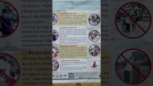 Signage of Information at Temple Sites