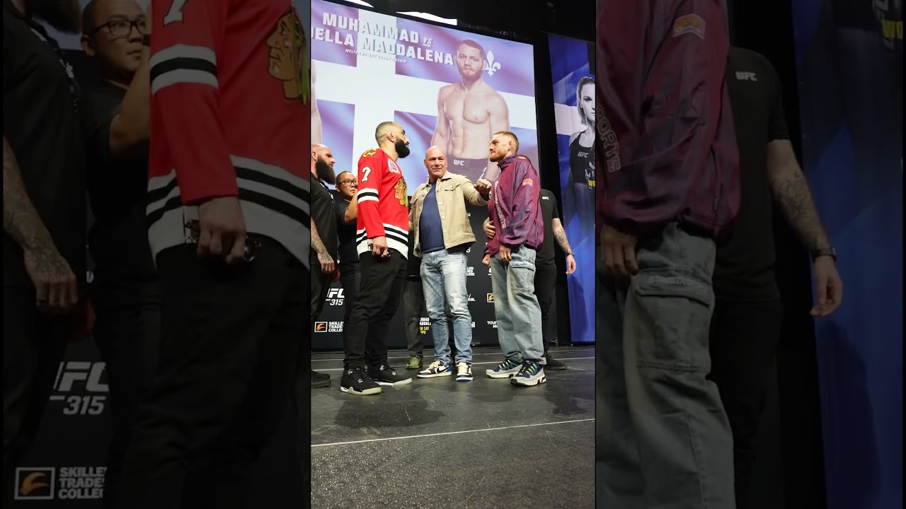This faceoff got HEATED 😳 #ufc315