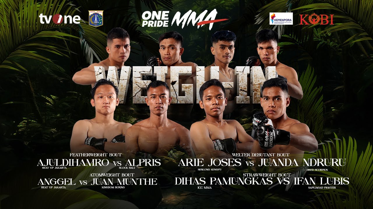 TIMBANG BADAN NYARIS RICUH !! | WEIGH IN ONE PRIDE MMA 86