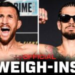 Dvalishvili vs O'Malley 2 Weigh-Ins | UFC 316