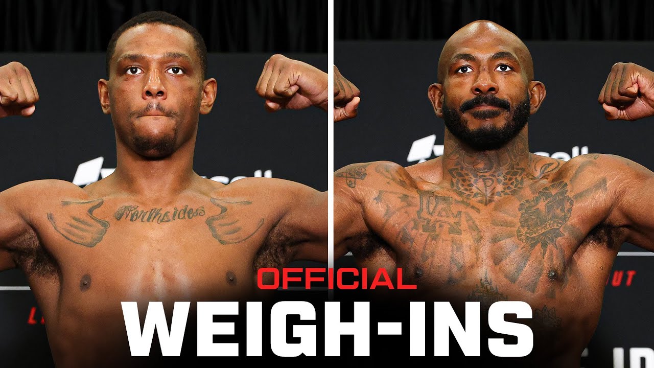 Hill vs Rountree Jr. Weigh-Ins | UFC Baku