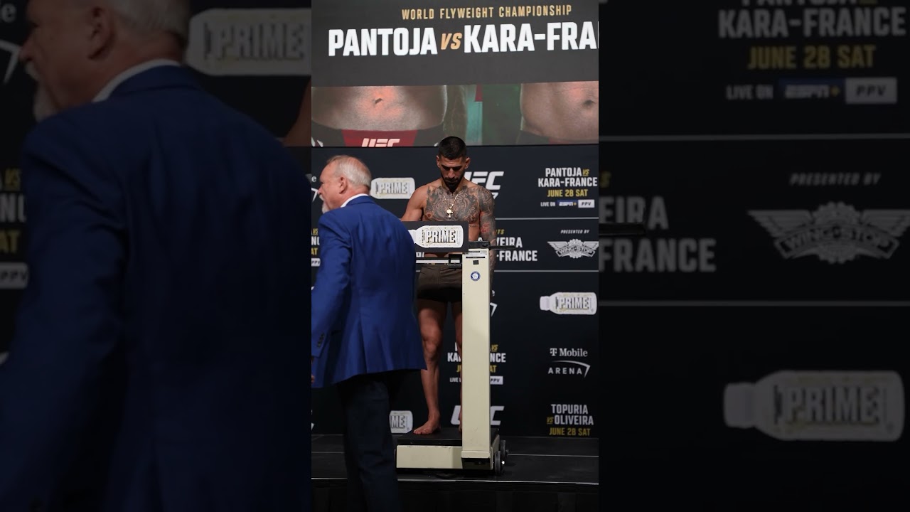 Ilia Topuria weighs in at 155 👀🔥 #ufc317