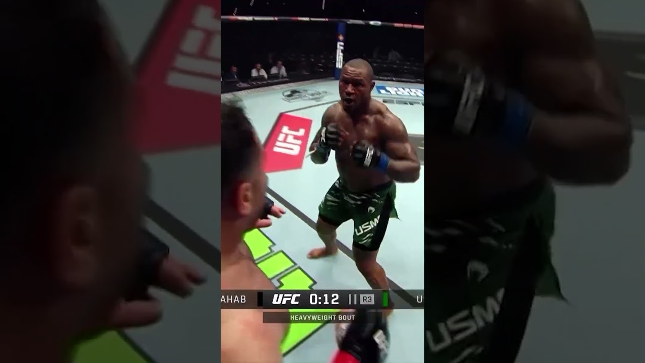Mo Usman had him HURT in round 3 😱 #ufcbaku