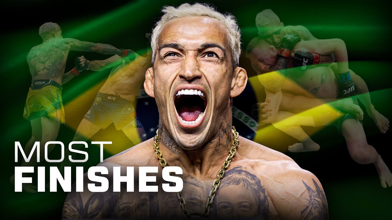MOST UFC FINISHES 🔥 Every Charles Oliveira Finish in the UFC