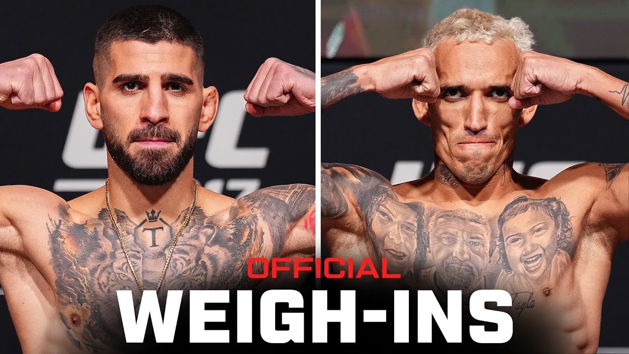 Topuria vs Oliveira Weigh-Ins | UFC 317