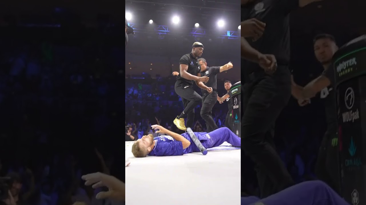 Down goes McGregor! 😳 #powerslap14