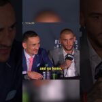 Max Holloway congratulates Dustin Poirier on his first child ❤️ #ufc318
