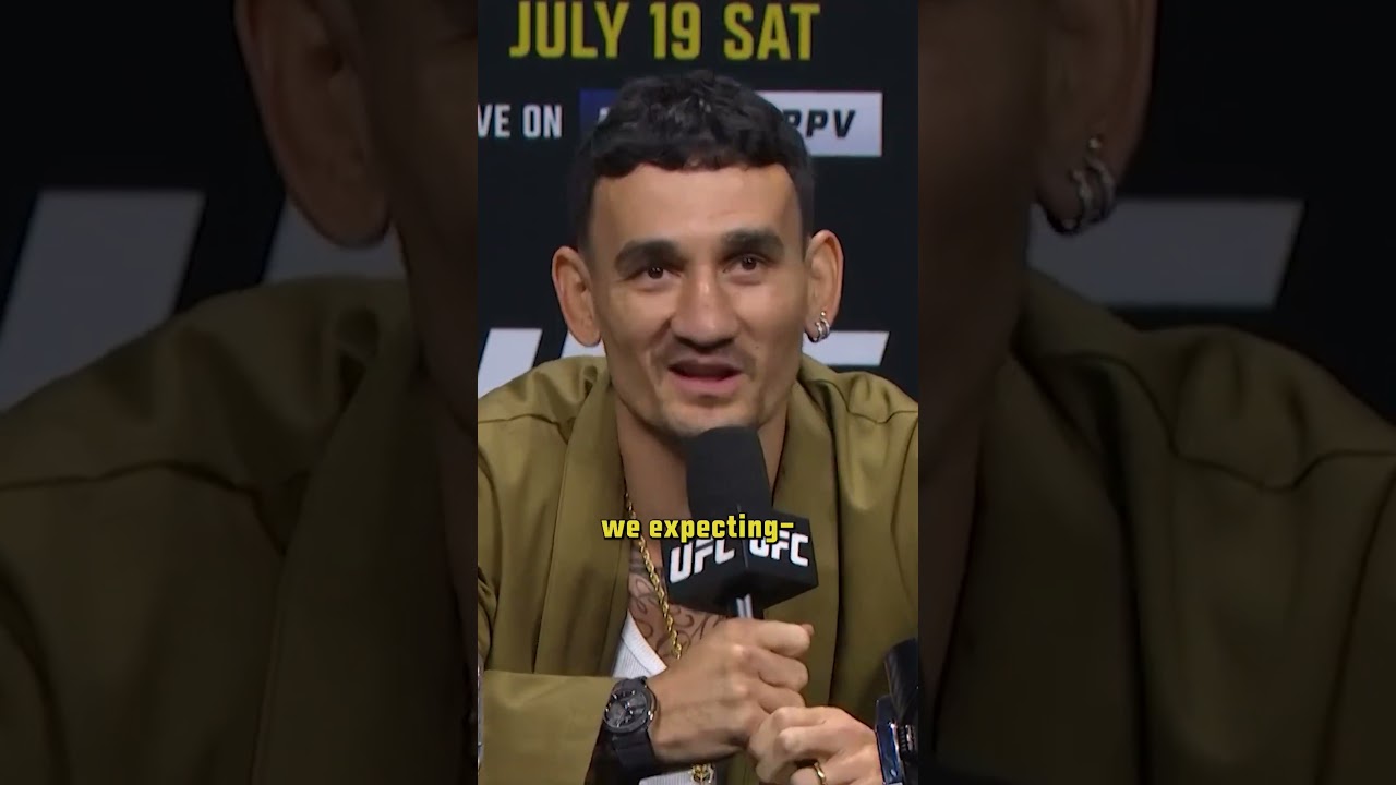 Max Holloway is LOVING the BOOS 😳 #ufc318