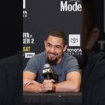 Robert Whittaker couldn't stop laughing!! 😂 #ufcabudhabi