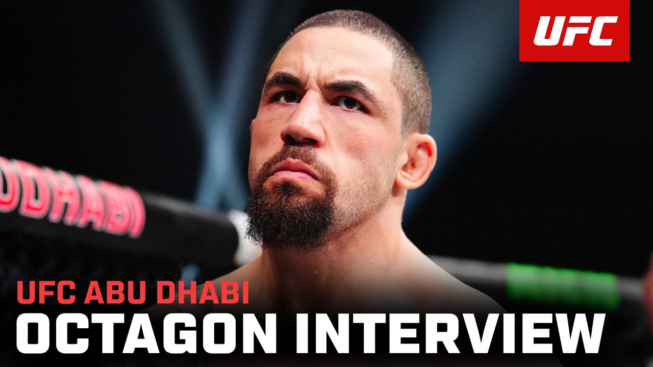 Robert Whittaker Octagon Interview | UFC Abu Dhabi
