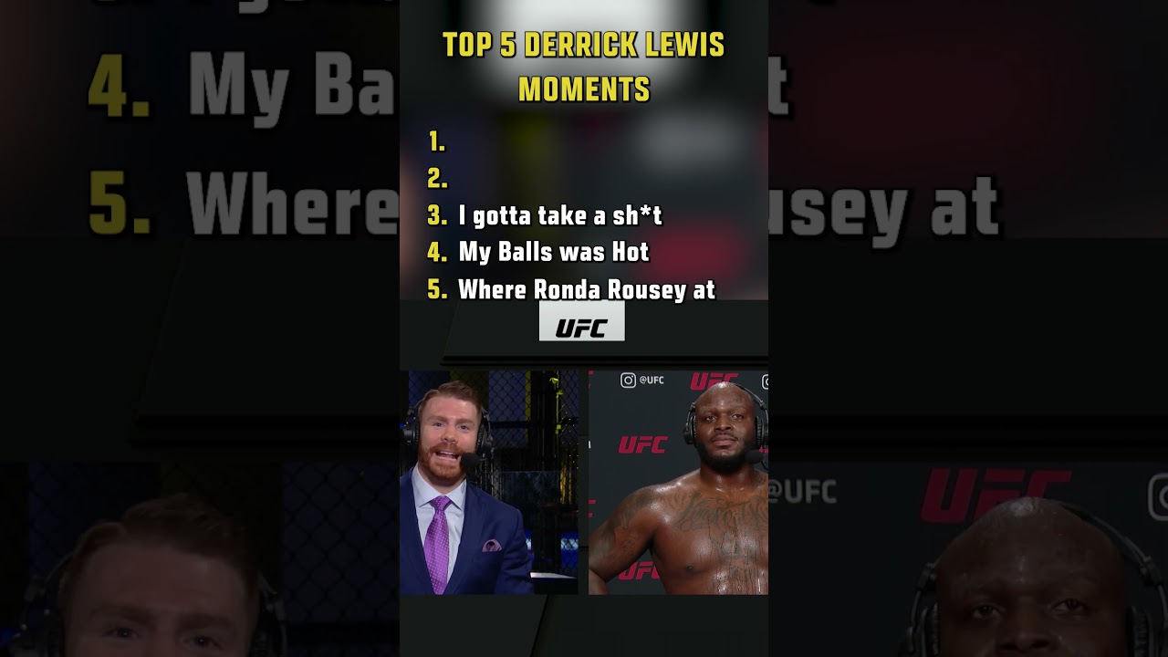 Top 5 Derrick Lewis moments 🤣 #ufcnashville