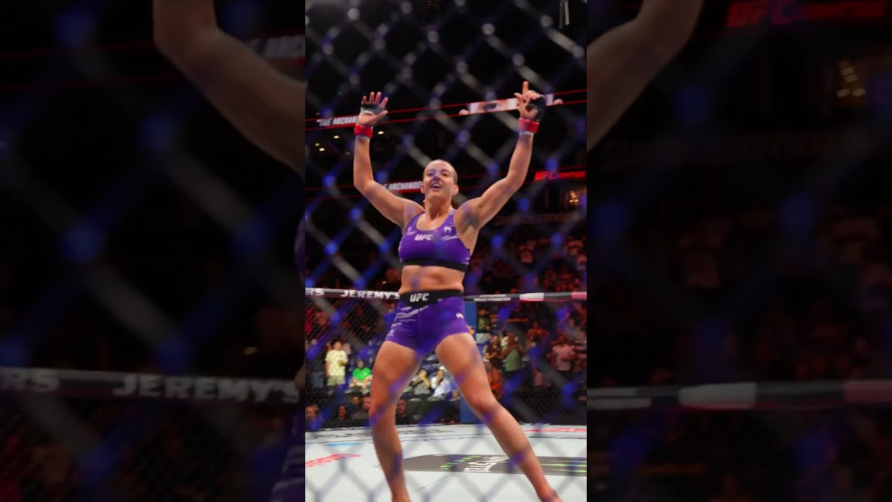 WHAT A KICK!! 😳 #ufcnashville