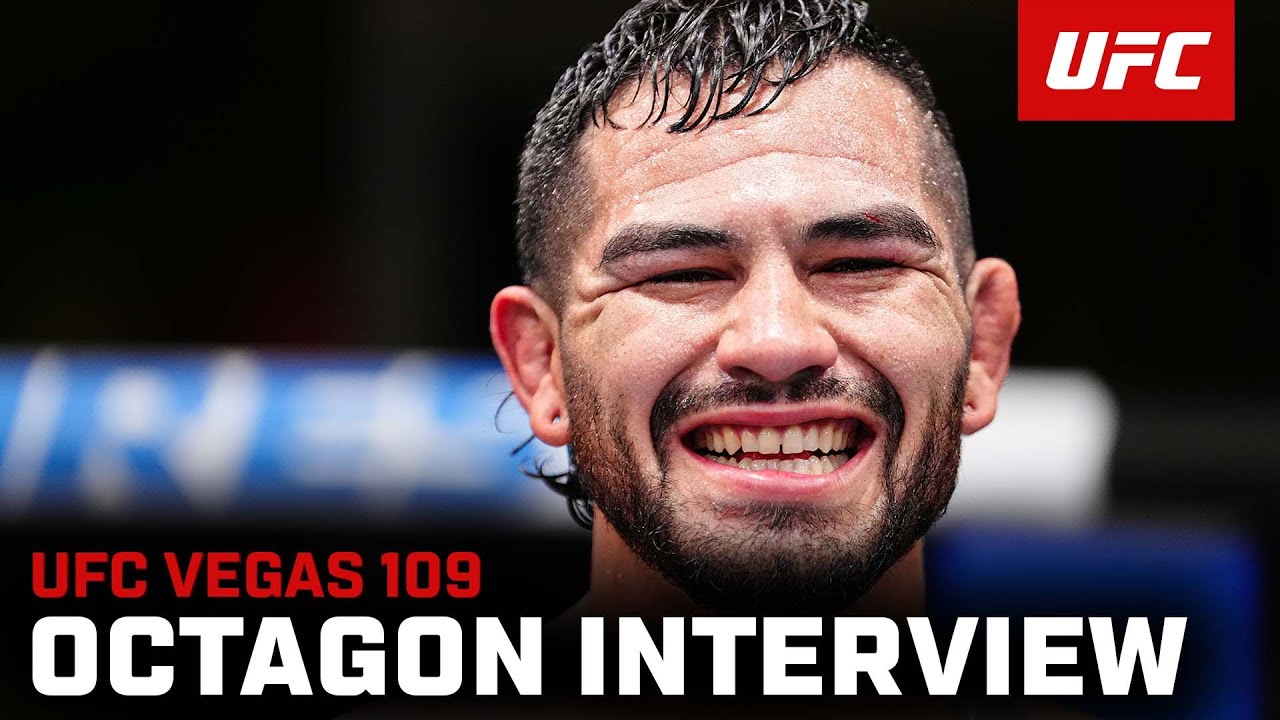 Anthony Hernandez Octagon Interview | UFC Vegas 109