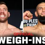 Du Plessis vs Chimaev Weigh-Ins | UFC 319