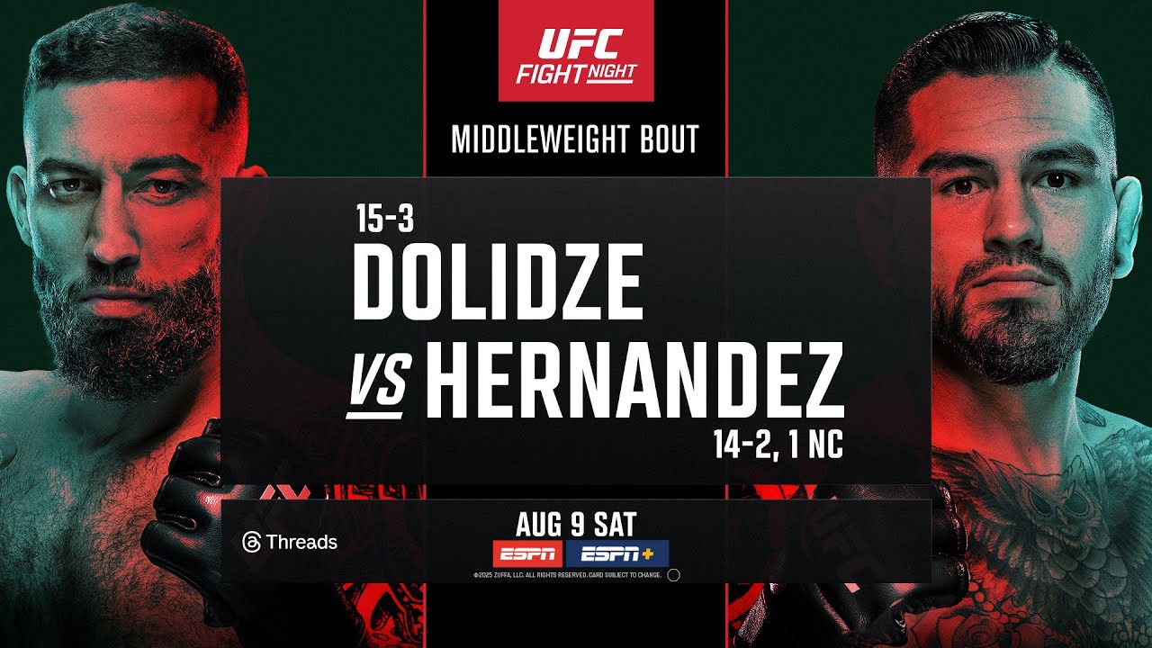 UFC Vegas 109i: Dolidze vs Hernandez - August 9th | Fight Promo