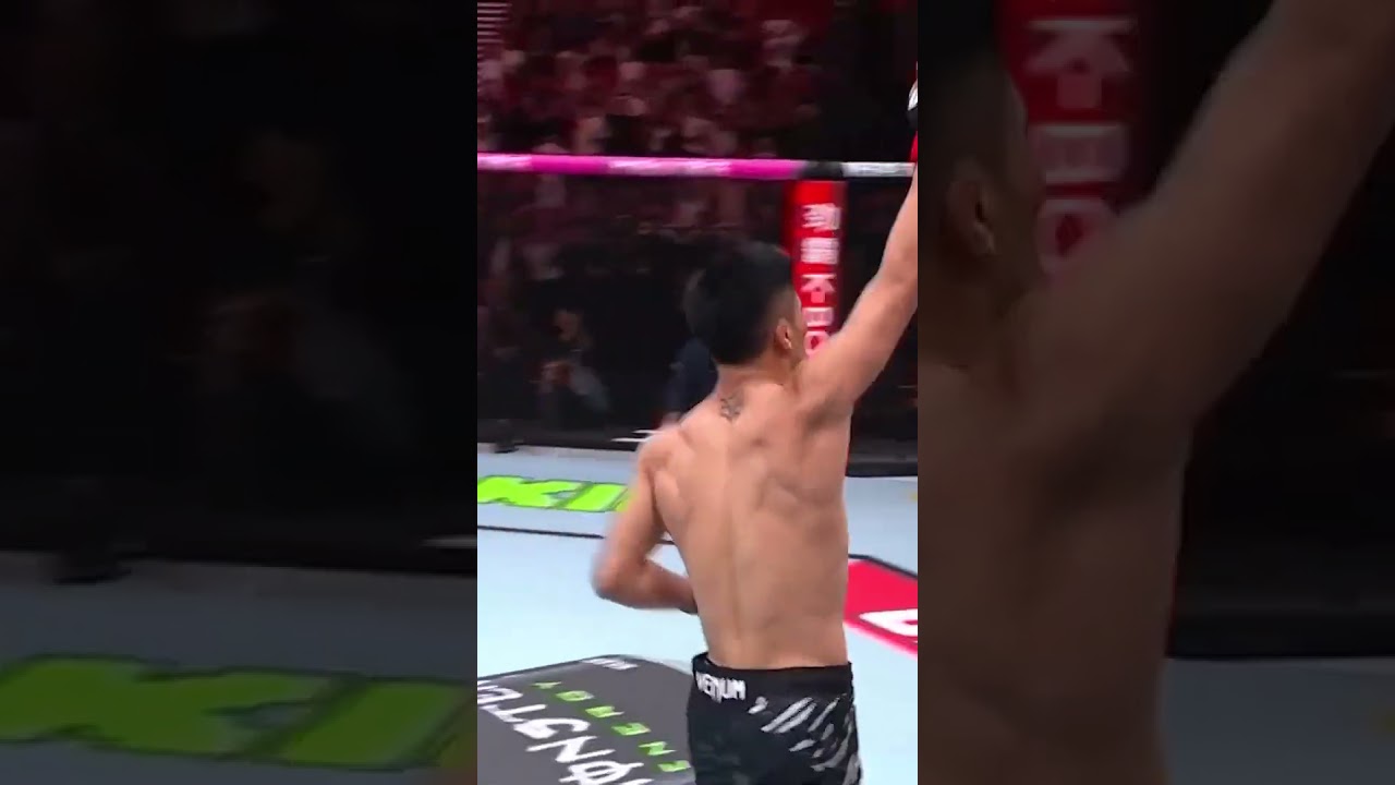 YihZa's fist did not miss 💥 #UFCShanghai
