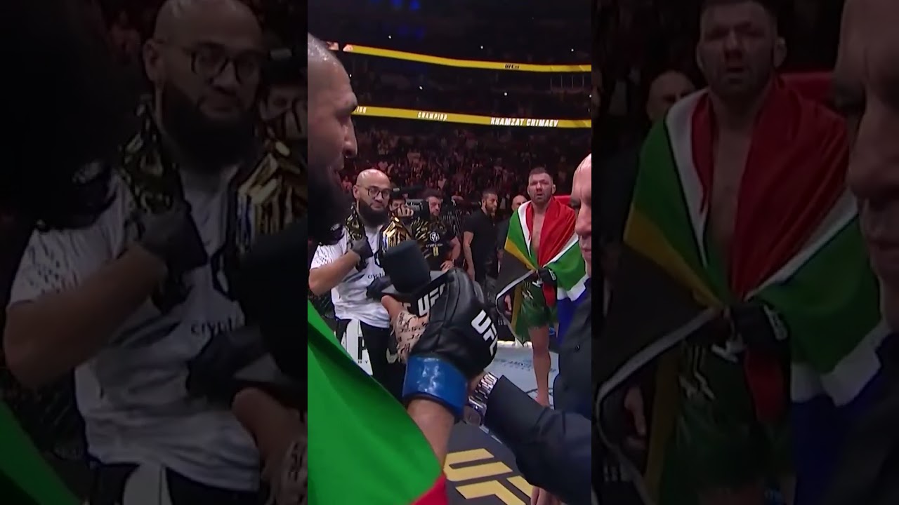 Khamzat Chimaev has nothing but RESPECT for Du Plessis 😤 #ufc319