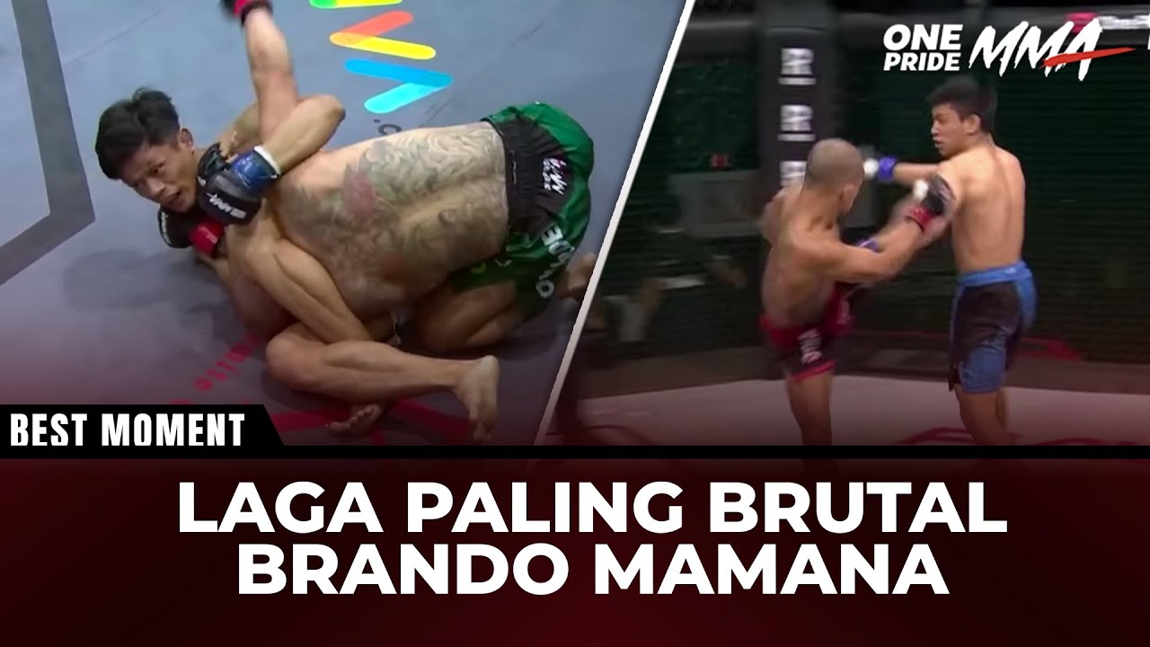 Bringas! Inilah Pertarungan Paling Brutal Brando Mamana sang Tiger Karo | Best Moment One Pride MMA