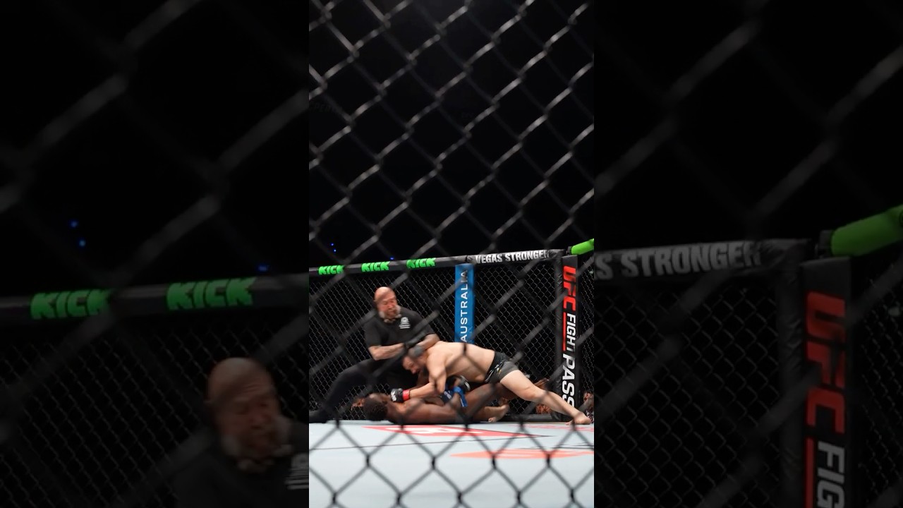 Brando put him to SLEEP!!! 😮 #ufcperth