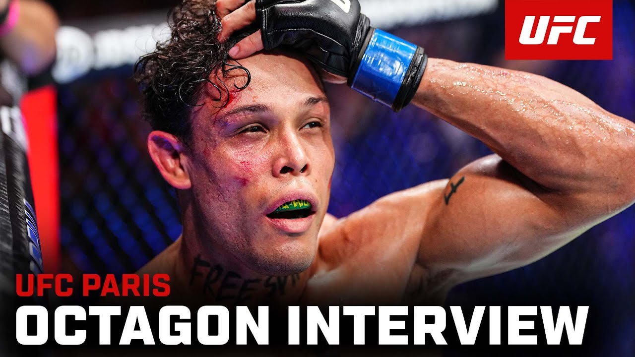 Caio Borralho Octagon Interview | UFC Paris
