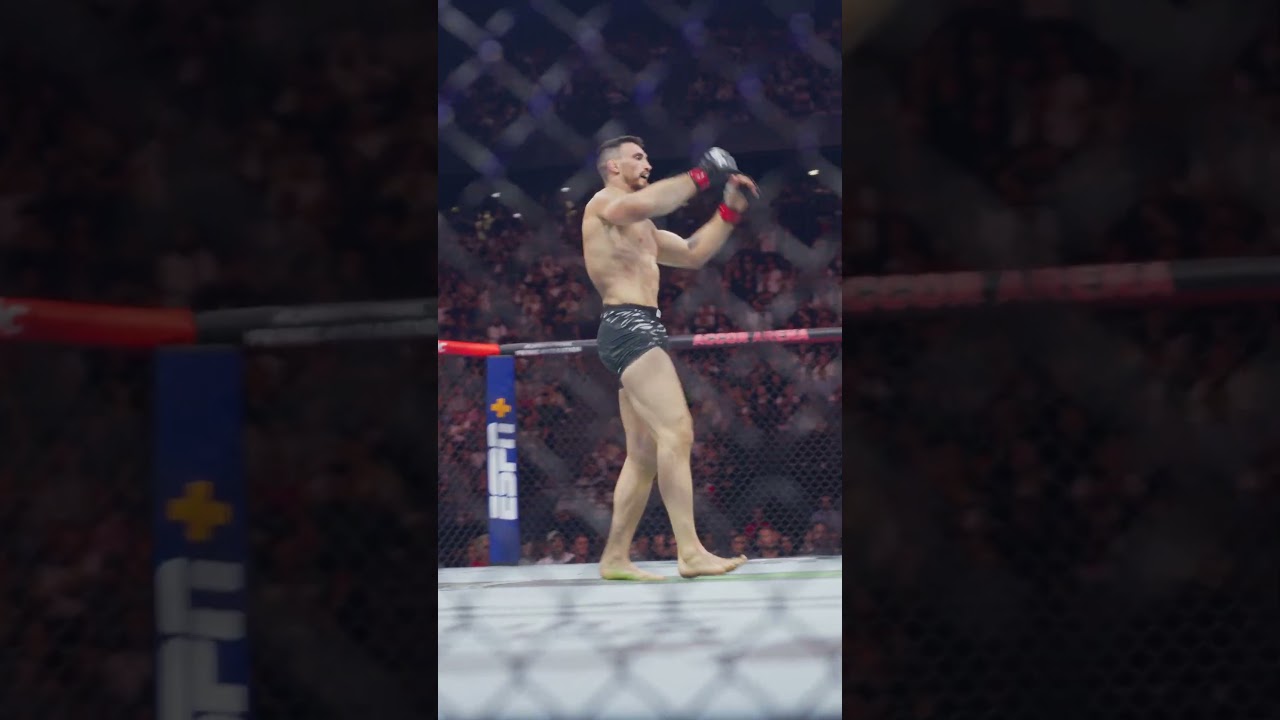 ELBOW KNOCKOUT 🚨 #ufcparis