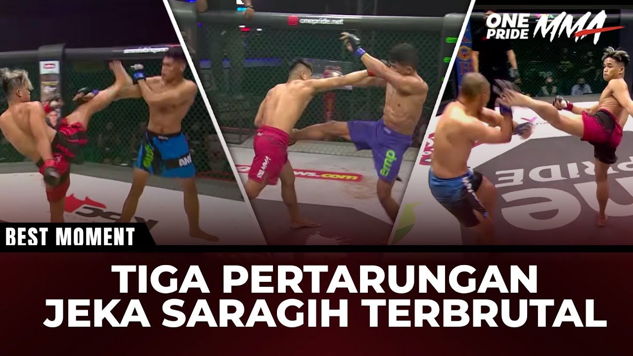 BRINGAS! 3 Penampilan Jeka Saragih Paling Brutal | Best Momen One Pride MMA