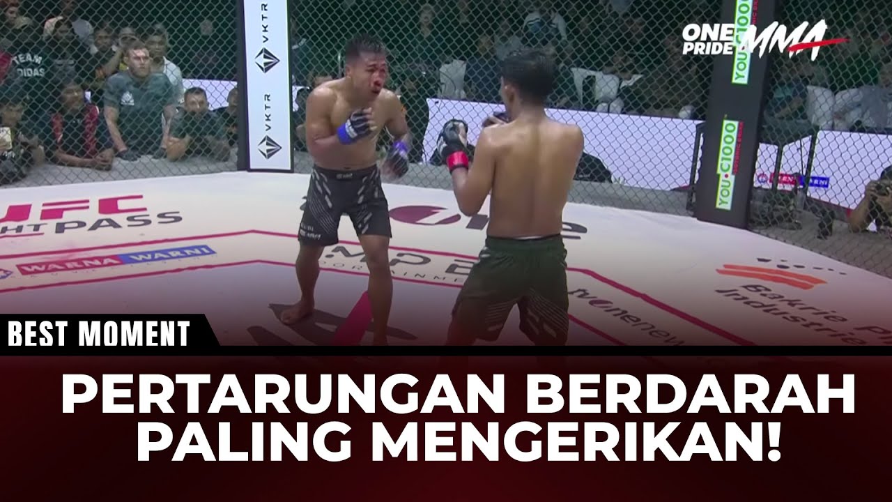 FIGHT MENGERIKAN! Inilah Pertarungan Brutal yang Bikin Fighter Mandi Darah | One Pride MMA