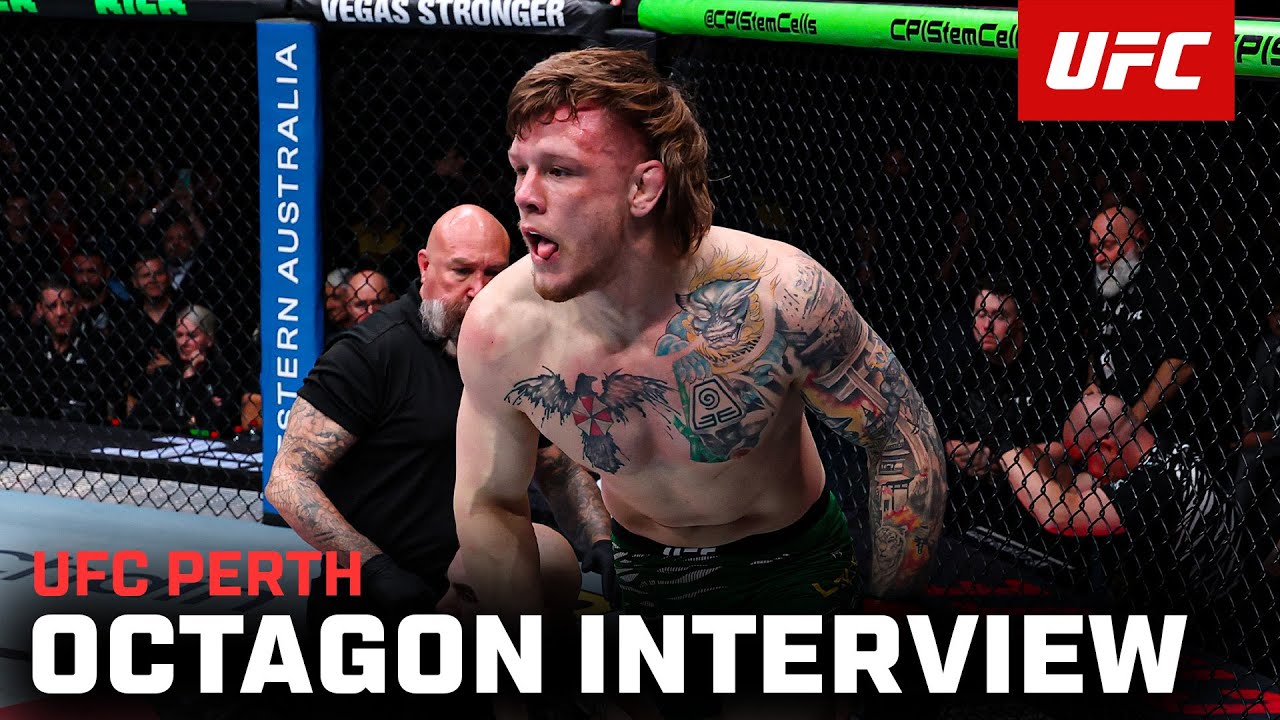Jimmy Crute Octagon Interview | UFC Perth