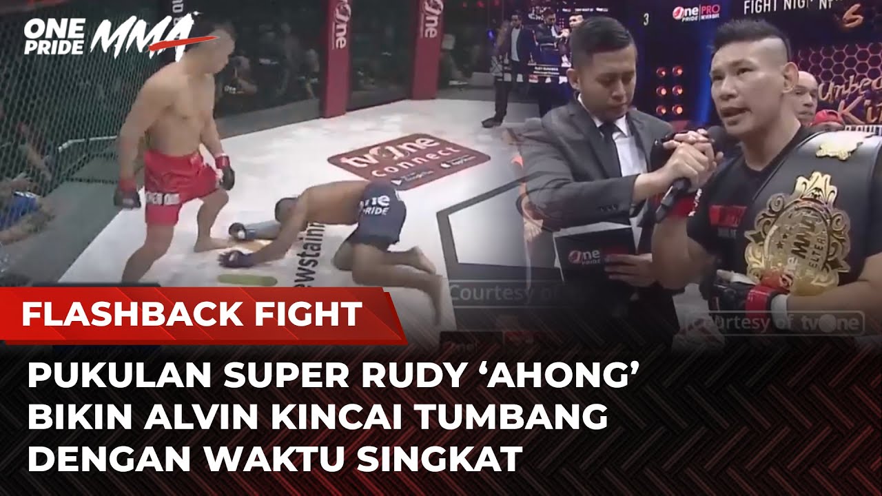 KO TERCEPAT‼️Pukulan Keras Rudy 'Ahong' Tumbangkan Alwin Kincai | Flashback Fight One Pride MMA