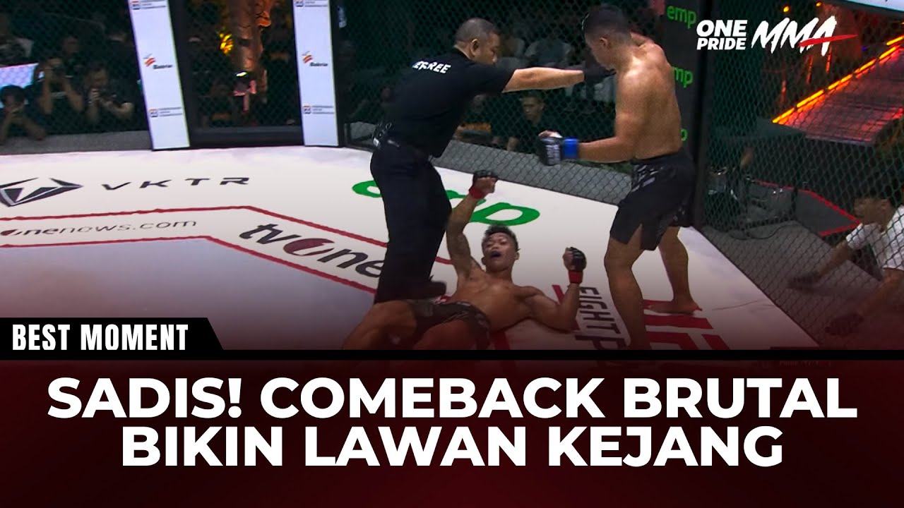 Comeback Brutal di Oktagon! Lawan Sampai Kejang di Tempat | Best Moment One Pride MMA
