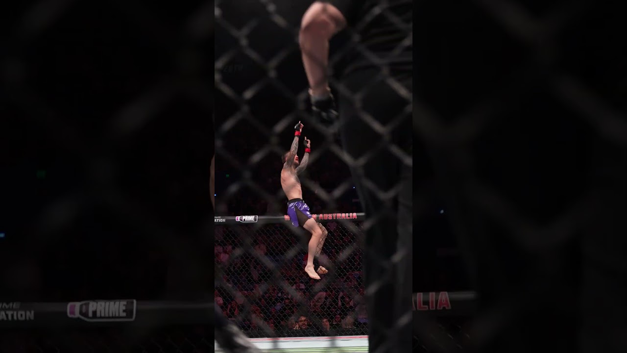 this submission put him to sleep! 😳 #ufcperth