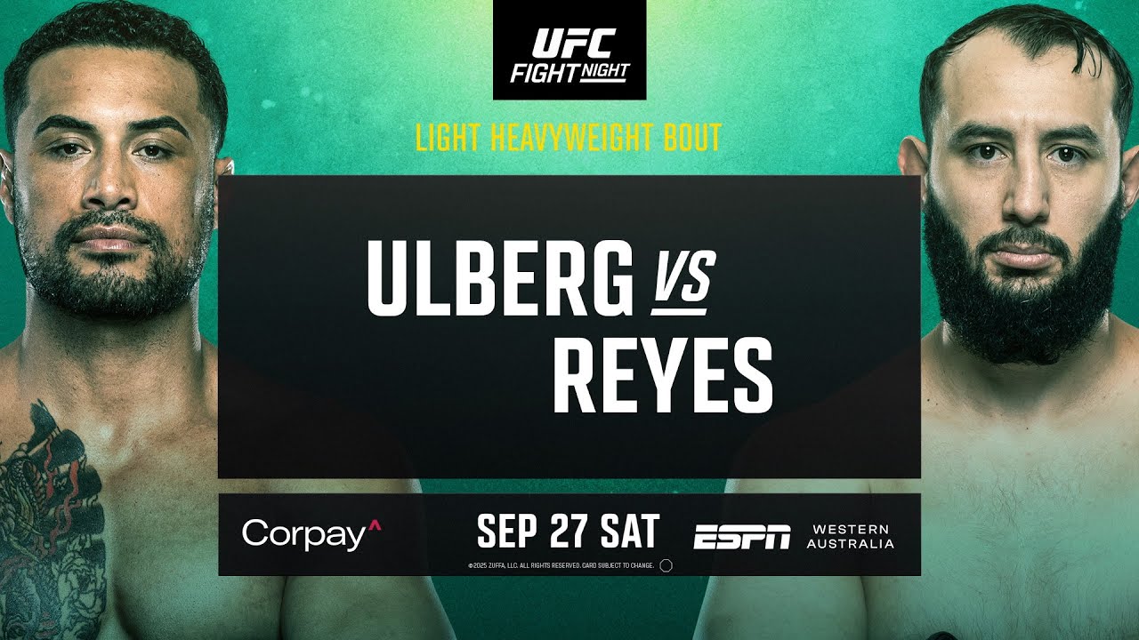 UFC Perth: Ulberg vs Reyes - September 27th | Fight Promo