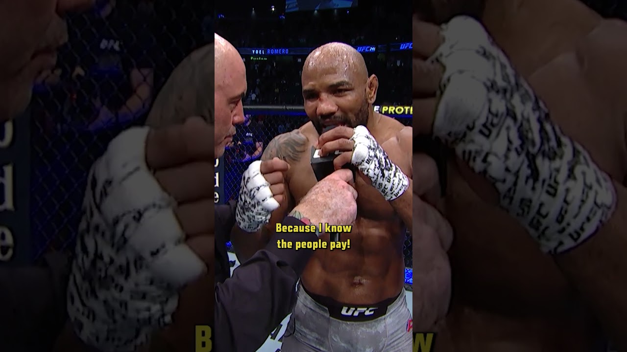 Yoel Romero KNOWS THE PEOPLE PAY! 💰 #ufcshorts