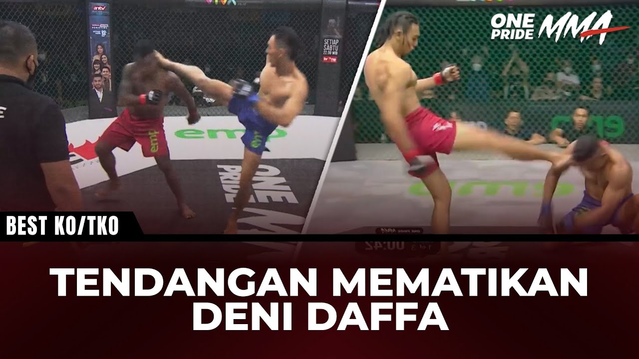 GANAS‼️Inilah Tendangan Maut Deni Daffa yang Bikin Lawan Auto Tamat | Best KO/TKO One Pride MMA