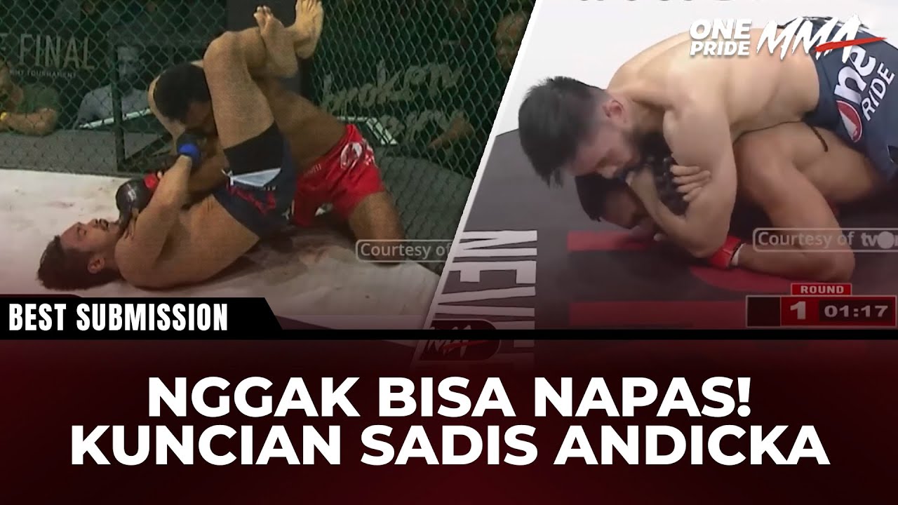 GANAS‼️Teknik Submission Sadis Andicka Mamesah yang Membuat Lawan Sulit Bernafas | Best Submission