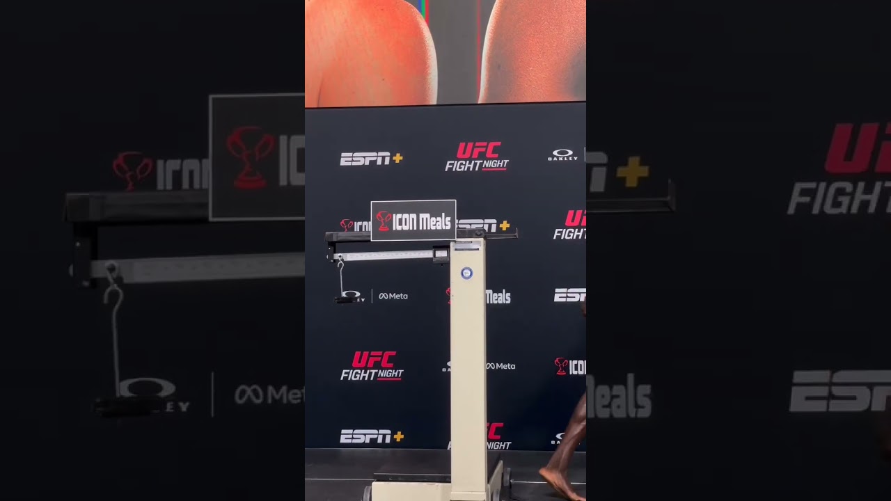 with David Onama making weight, your main event is official 🔥 #ufcvegas110