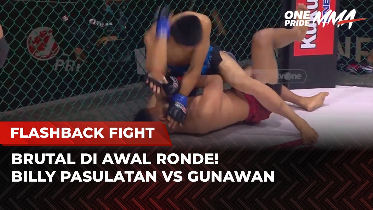 DRAMATIS! Pertarungan Kilat Billy Pasulatan vs Gunawan | Flashback Full Fight One Pride MMA