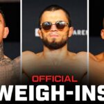 Aspinall vs Gane Weigh-Ins | UFC 321
