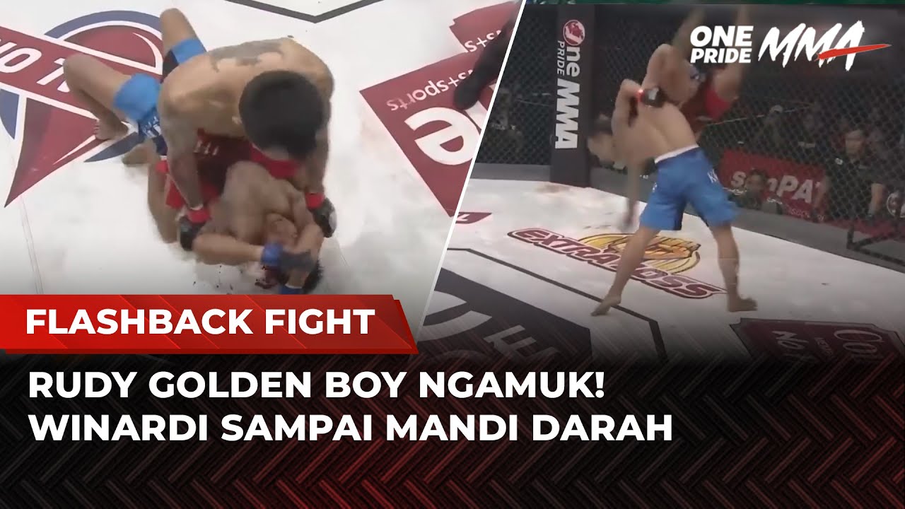 SADIS BANGET‼️Duel Berdarah Rudy 'Golden Boy' vs Winardi | Flashback Full Fight One Pride MMA