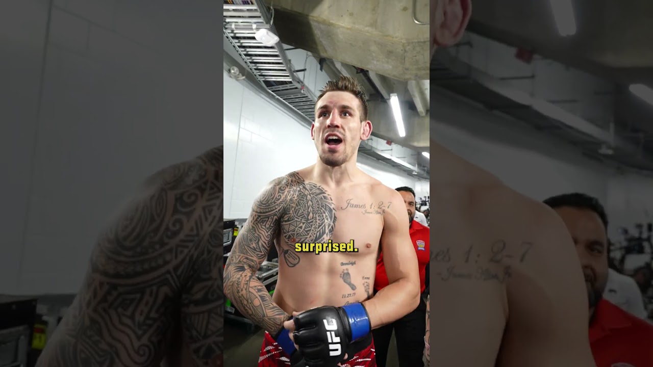 Brendan Allen was NOT surprised 😮 #UFCVancouver