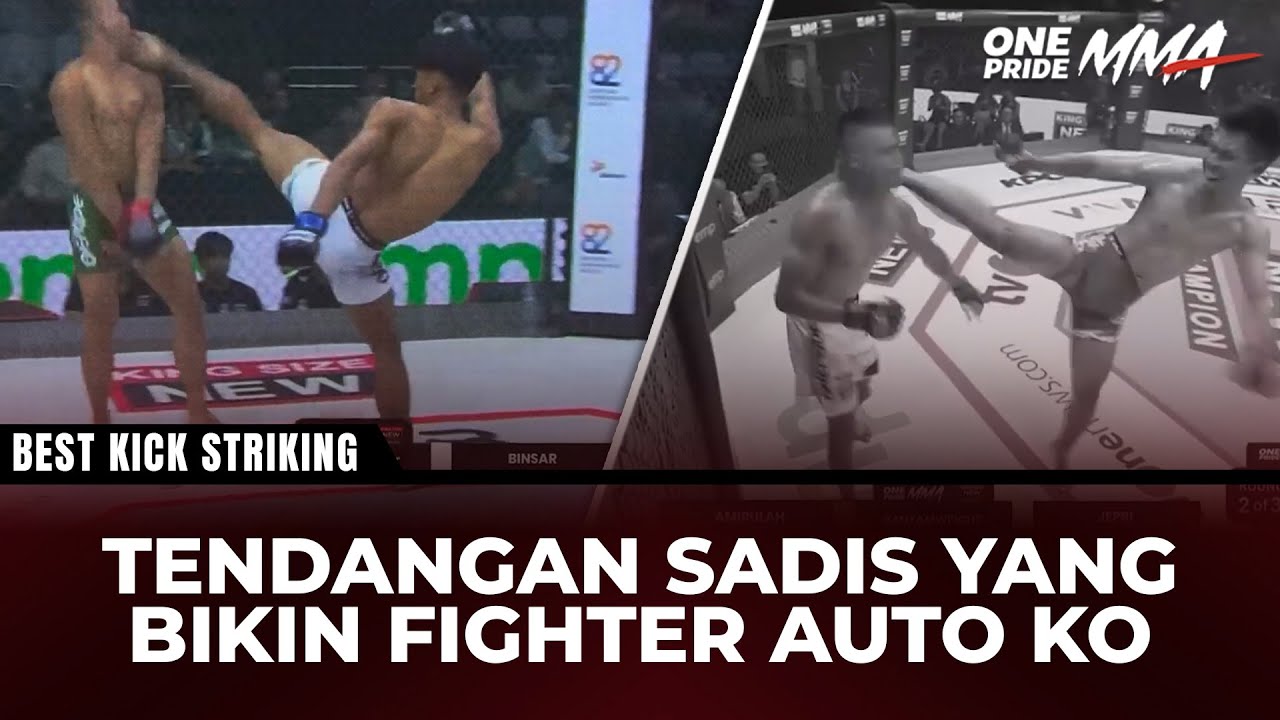 BOOM! Tendangan Maut yang Membuat Fighter Terkapar di Oktagon | Best Kick Striking One Pride MMA