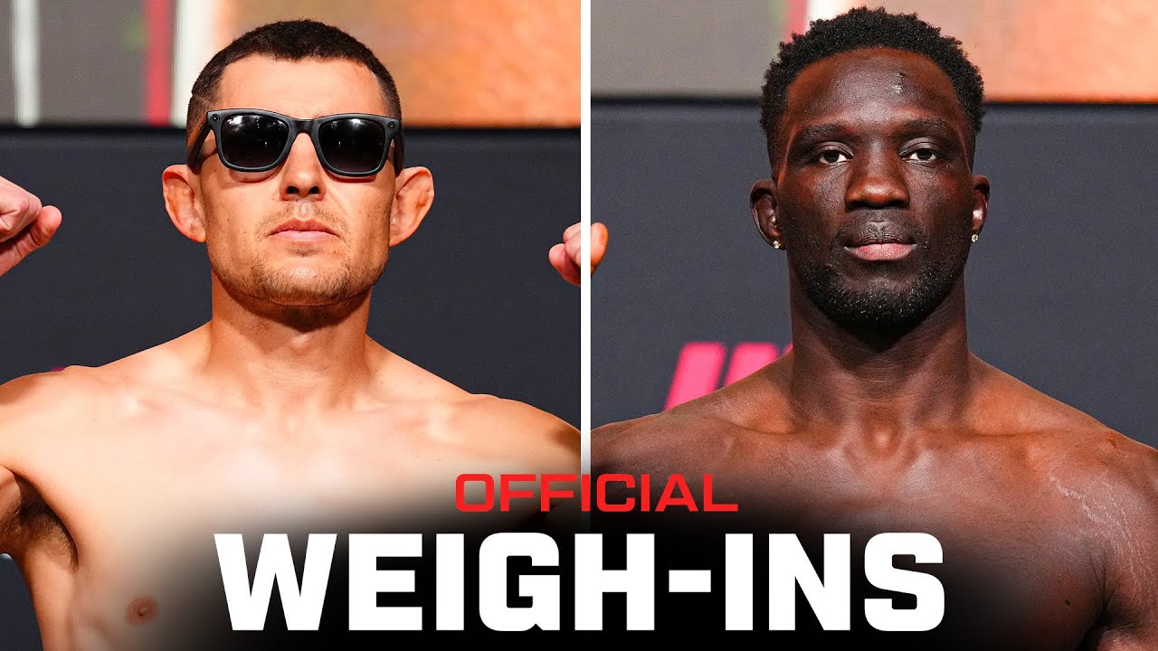 Garcia vs Onama Weigh-Ins | UFC Vegas 110